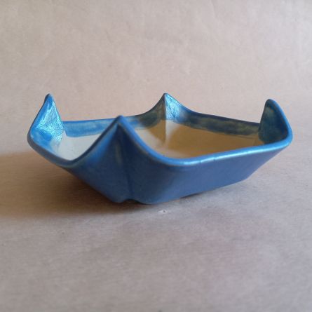 Vaso per kusamono dal design moderno in gres smaltato