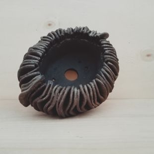 Vaso SCULTURA ovale nero