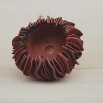 Vaso scultura rotondo