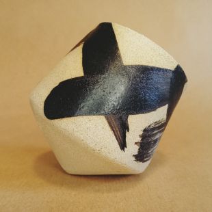 Tazzina da caffè per sognatori a occhi aperti in gres decorato a mano