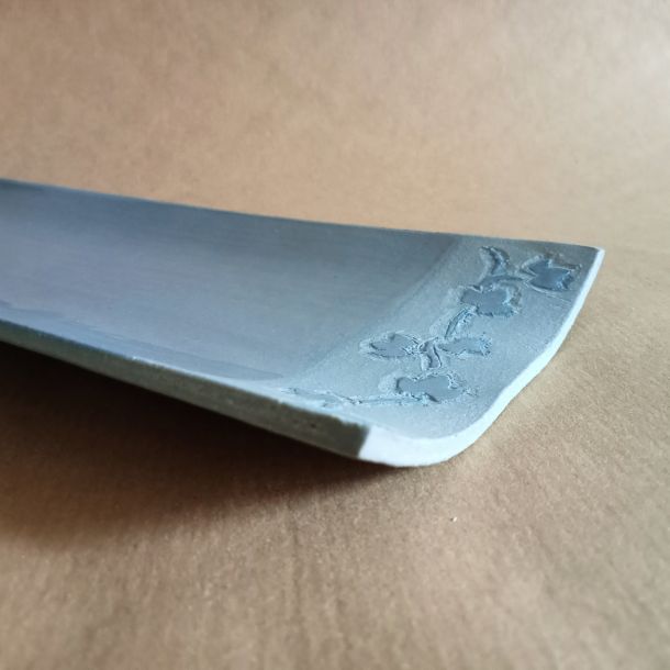 Vassoietto per grissini o sushi in gres smaltato