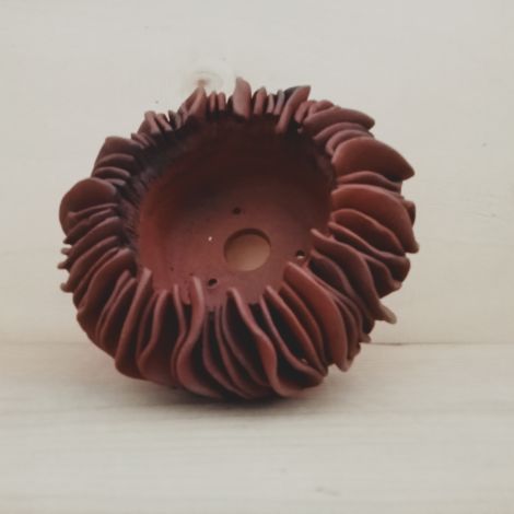 Vaso scultura rotondo